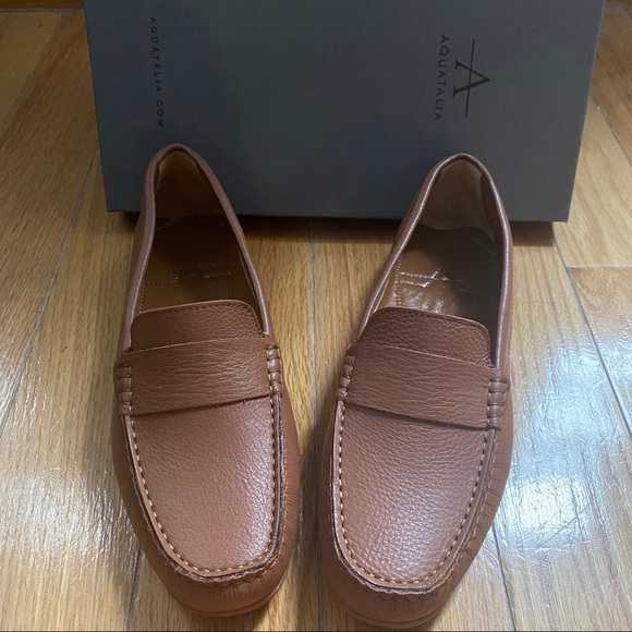 NWT Aquatalia Kacey Leather Loafers Made in Italy size 9 drivers comfy - Picture 5 of 9